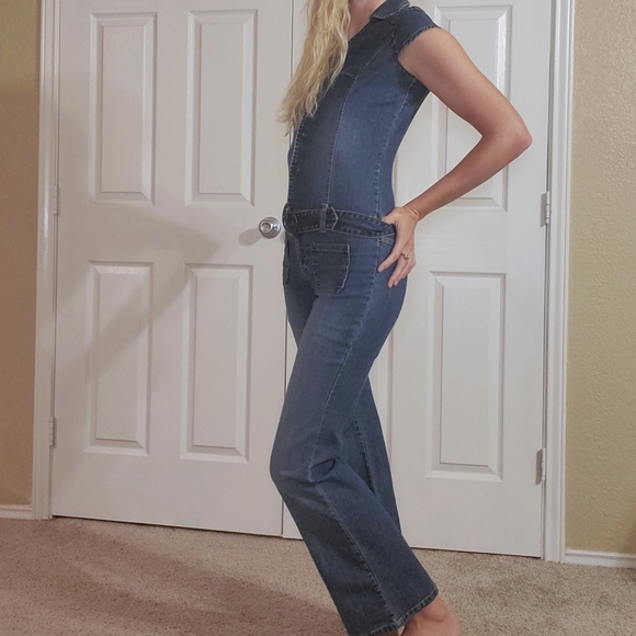 Yada Yada Blue Jean Button One Piece Juniors Small - Picture 3 of 9